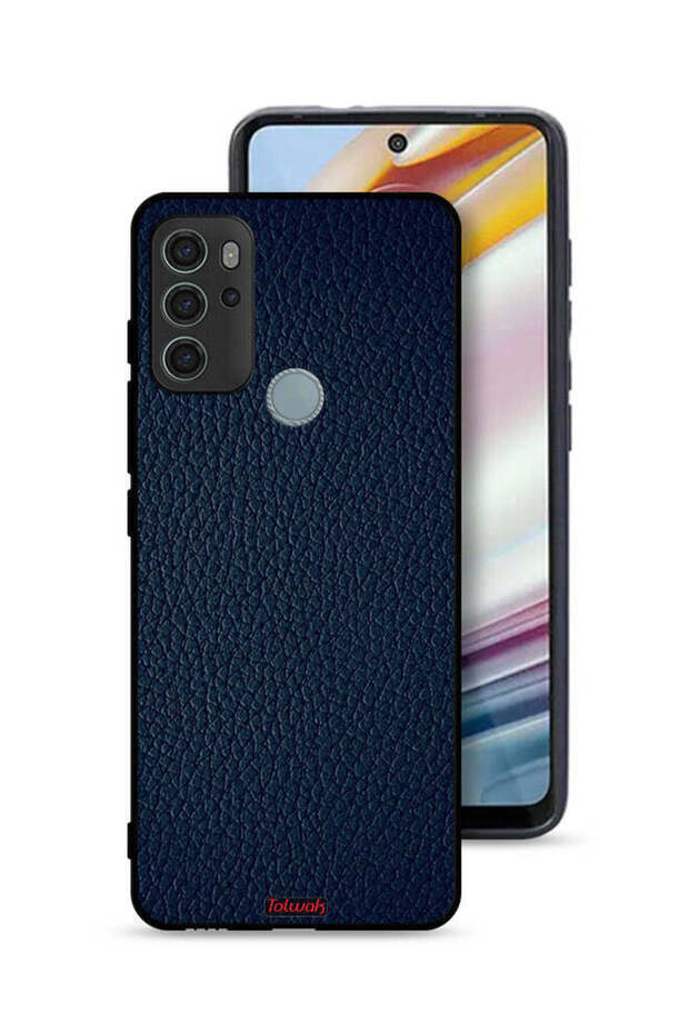 Motorola Moto G60S Protective Case Cover Leather Pattern