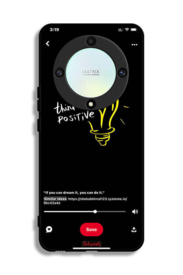 Honor X9a Protective Case Cover Think Positive