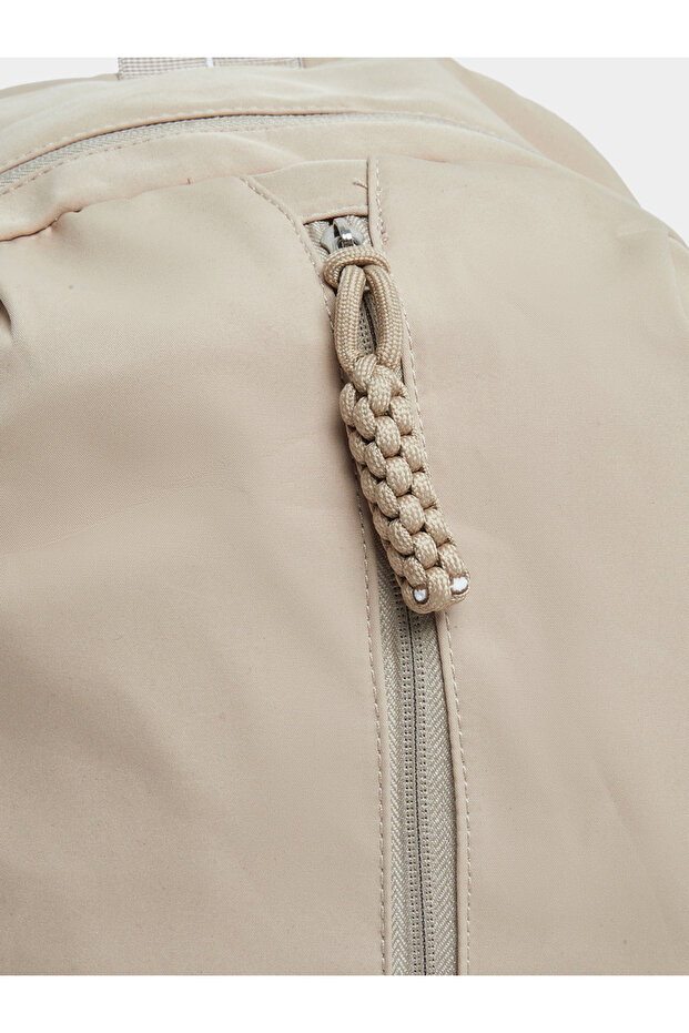 Front Zip Backpack with Drawstring Detail - 3