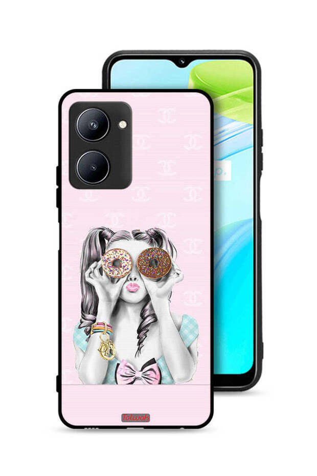 غطاء حماية لهاتف Realme C33 يحمل دوناتين