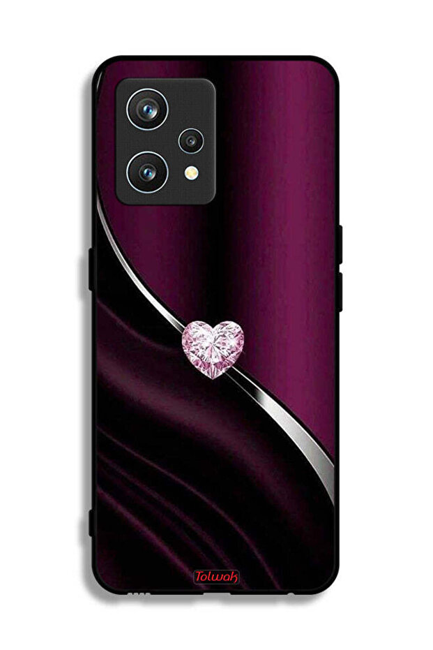 غطاء حماية لهاتف Realme 9 Pro Plus بتصميم قلب ماسي