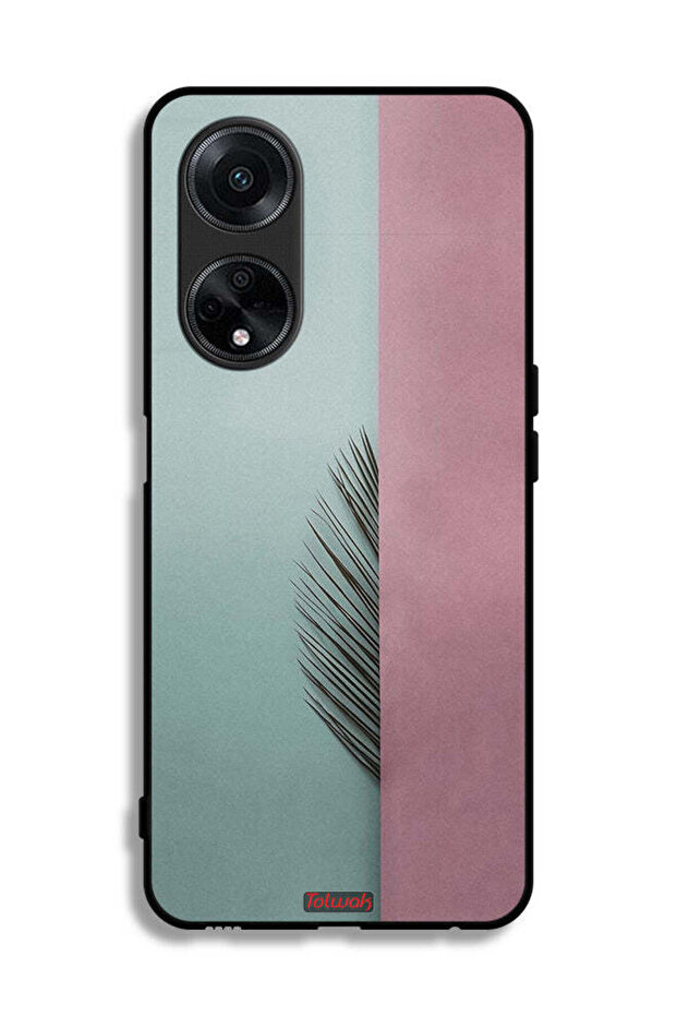 غطاء حماية لهاتف Oppo A1 5G بأوراق نصفية