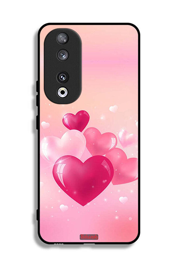 غطاء حماية لهاتف Honor 90 برسومات قلوب جميلة