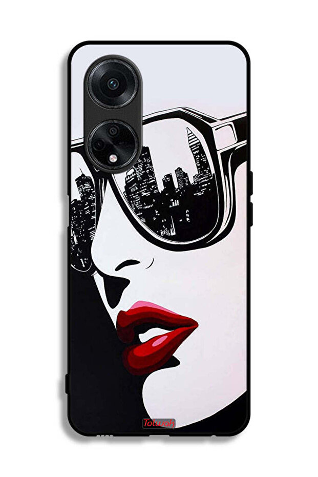 Oppo A1 5G Protective Case Cover Girl Face Abstract Art