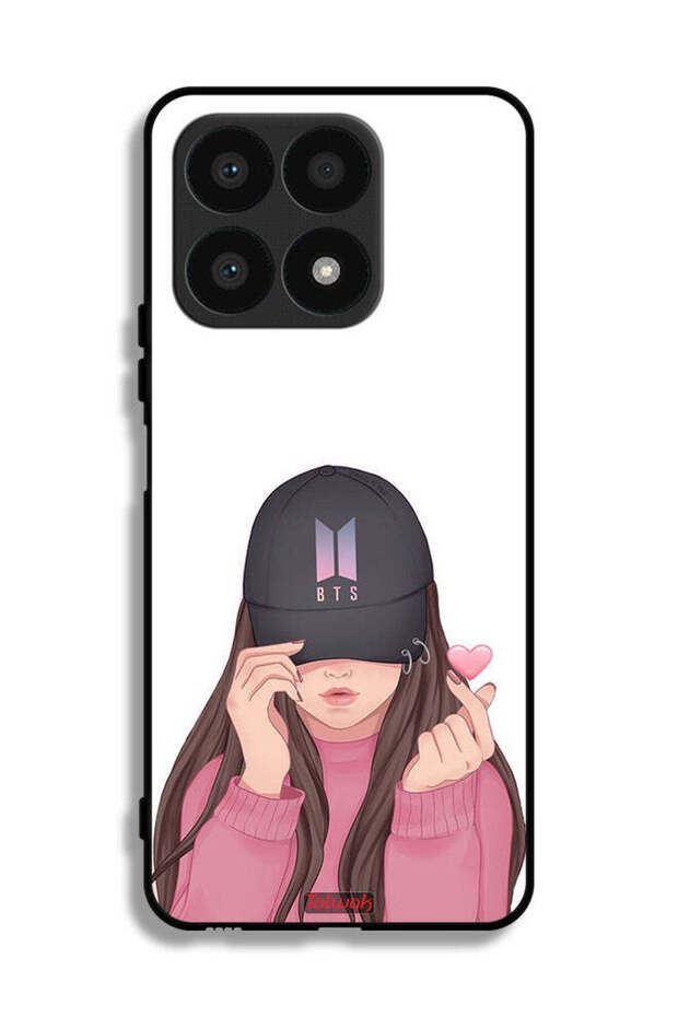 Honor X8a Protective Case Cover Girl Making Snap