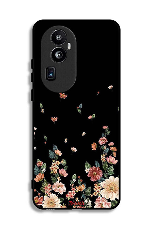 غطاء حماية لهاتف Oppo Reno10 Pro Plus مع زهور صغيرة في الأسفل