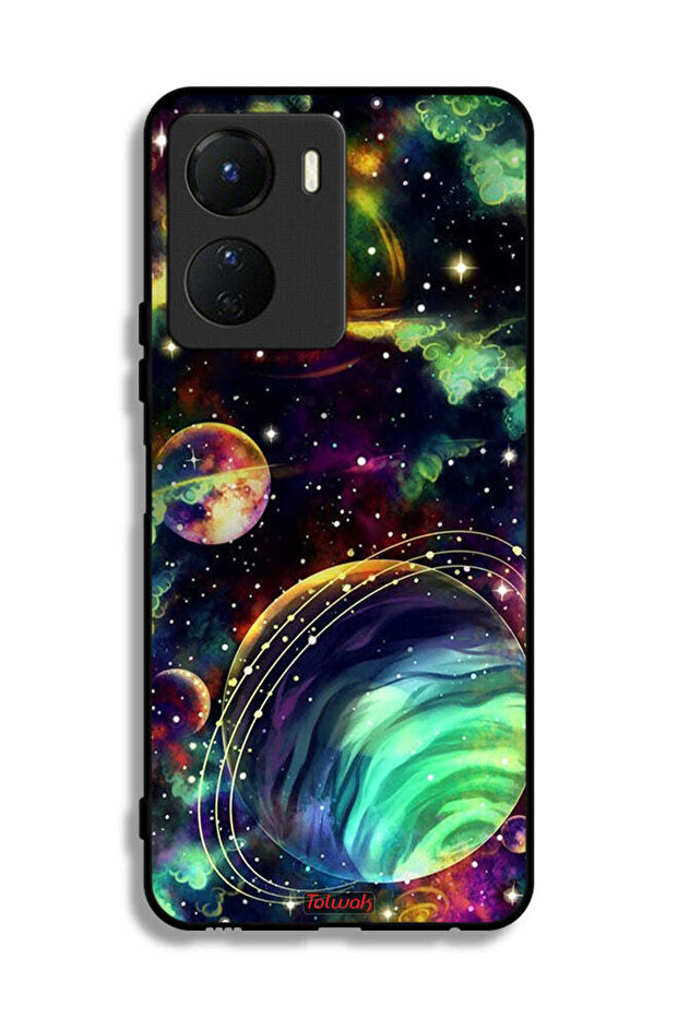 غطاء حماية لجهاز Vivo Y16 بتصميم الكواكب
