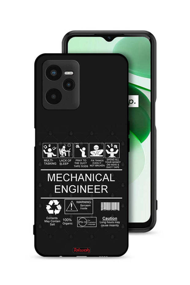 غطاء حماية Realme C35 - ملصق مهندس ميكانيكي