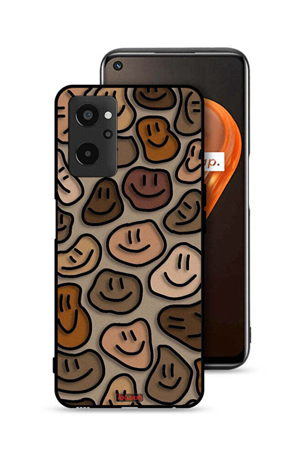 Realme 9i 4G Protective Case Cover Smiley Faces Art