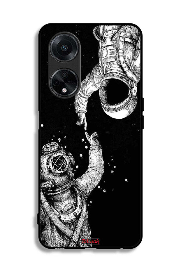 غطاء حماية لهاتف Oppo A1 5G بتصميم رواد فضاء