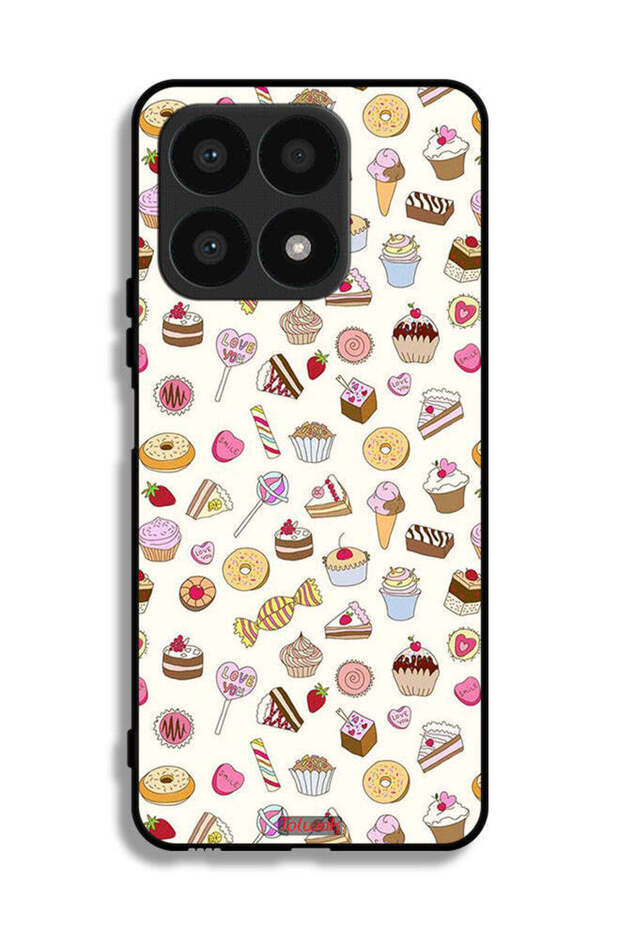 Honor X8a Protective Case Cover Pattern Of Favorite Items