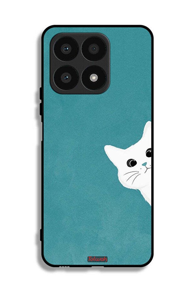 غطاء حماية لهاتف Honor X8a بتصميم قطة