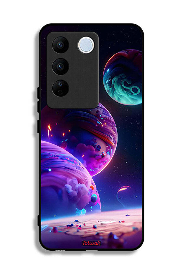 غطاء حماية بنمط كوكبي لهاتف Vivo V27e