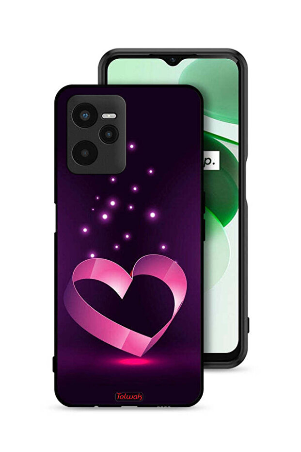 Realme C35 Protective Case Cover Heart Art