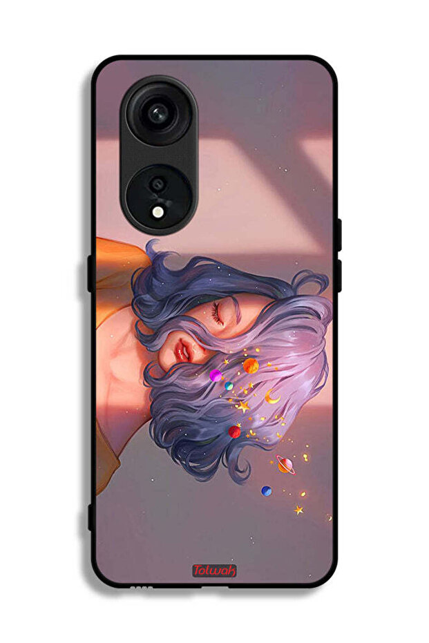 Oppo Reno 8T 5G Protective Case Cover Girl And Space Art