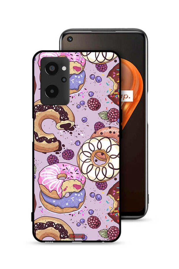 Realme 9i 4G Protective Case Cover Donuts Art