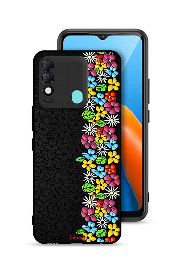 Tecno Spark 8 Protective Case Cover Flowers Line