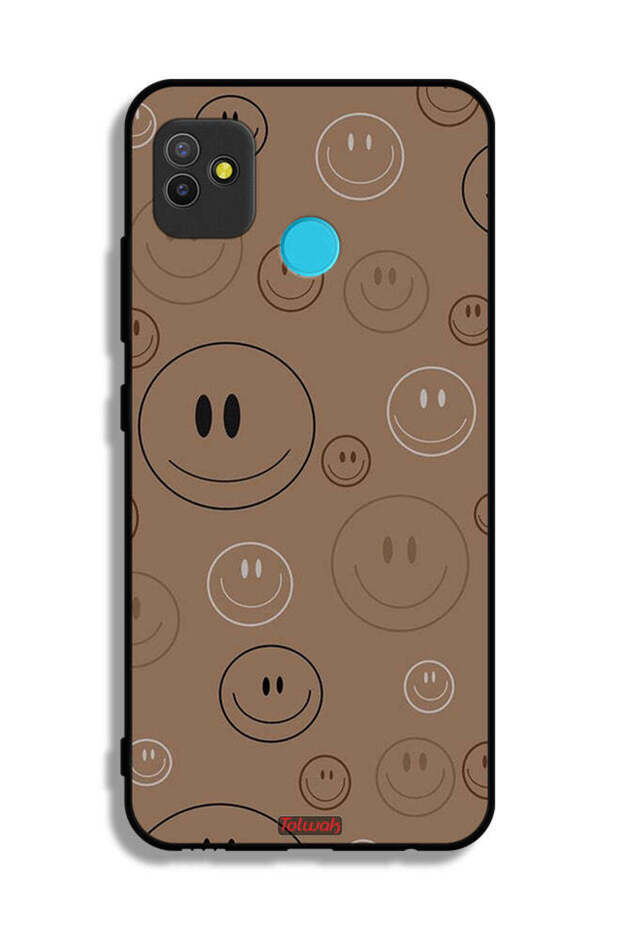 غطاء حماية لهاتف تكنو بوب 5 بنقشة وجوه مبتسمة - 2