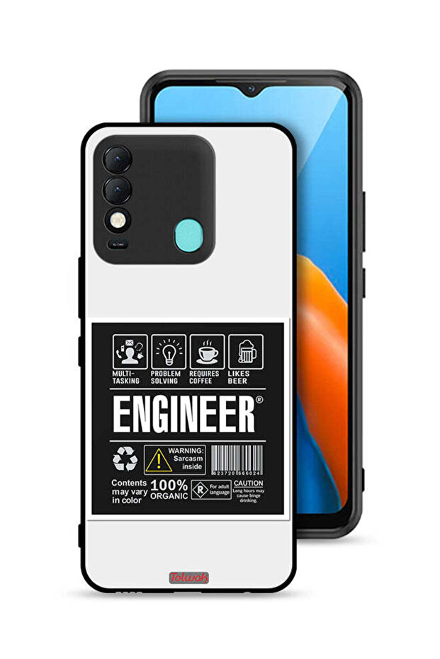 Tecno Spark 8 Protective Case Cover Engineer Sticker