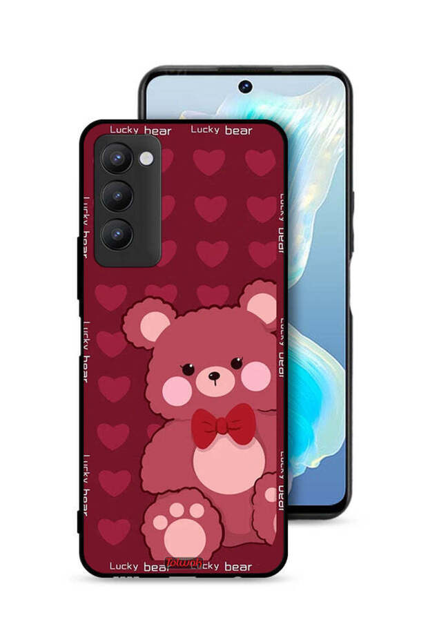 غطاء حماية لهاتف Tecno Camon 18 Lucky Bear