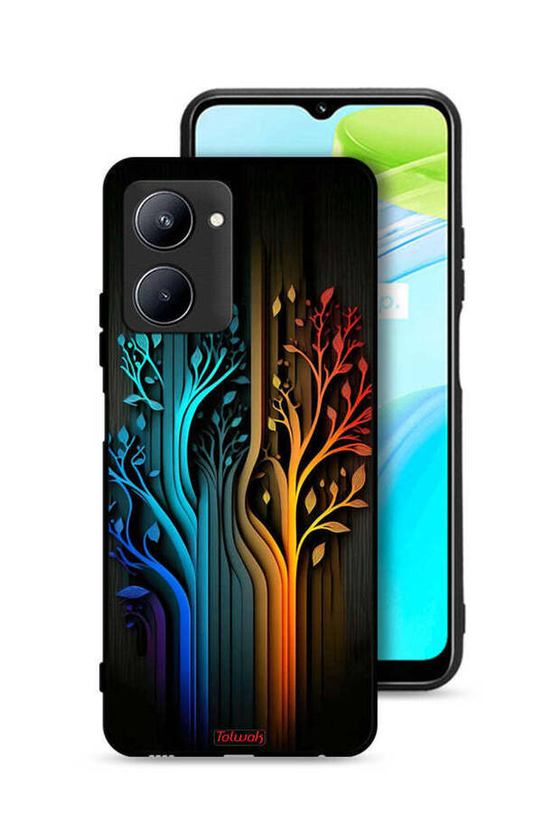 Realme C33 Protective Case Cover Tree Leaves Art
