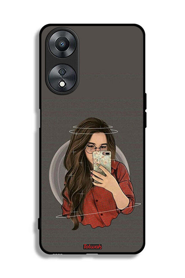 غطاء حماية لهاتف Oppo A58 5G لالتقاط صور سيلفي