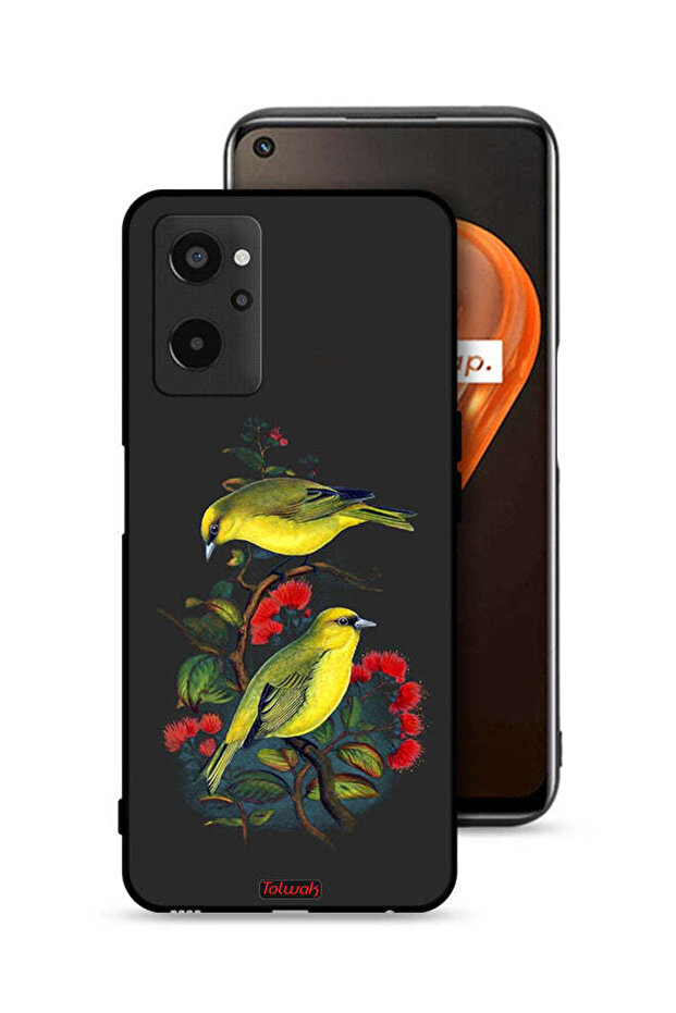 غطاء حماية لهاتف Realme 9i 4G بنقشة طيور