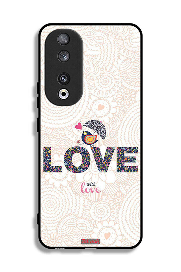 غطاء حماية لهاتف Honor 90 مع حب