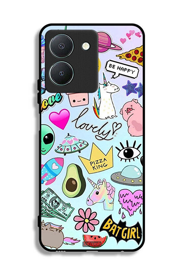 Vivo Y36 4G Protective Case Cover Lovely Stickers