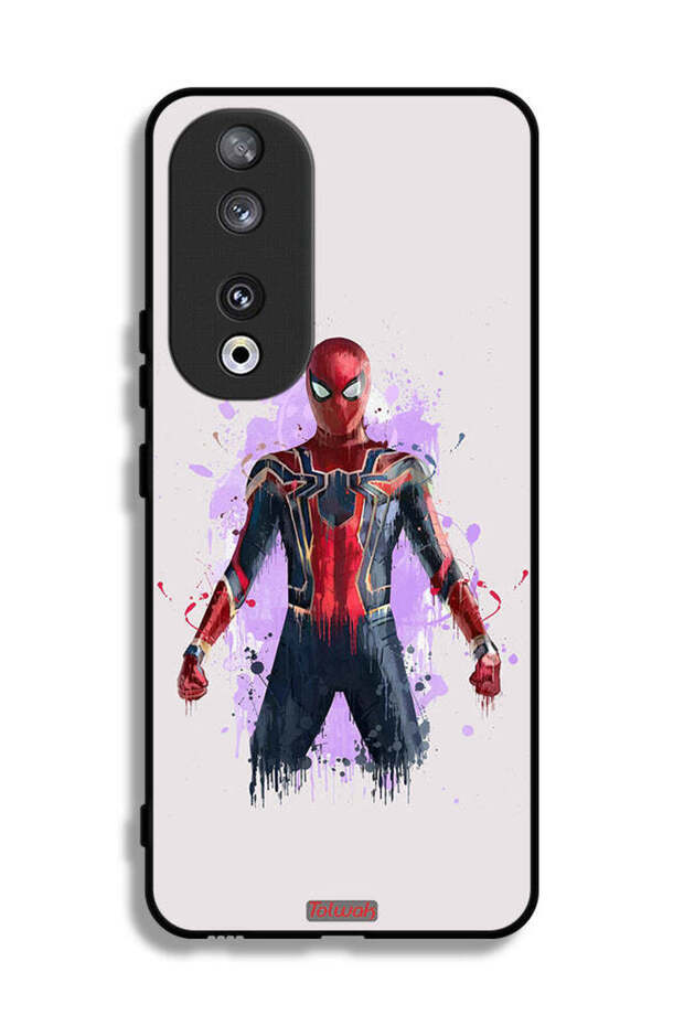 غطاء حماية لهاتف Honor 90 بتصميم العنكبوت الحديدي
