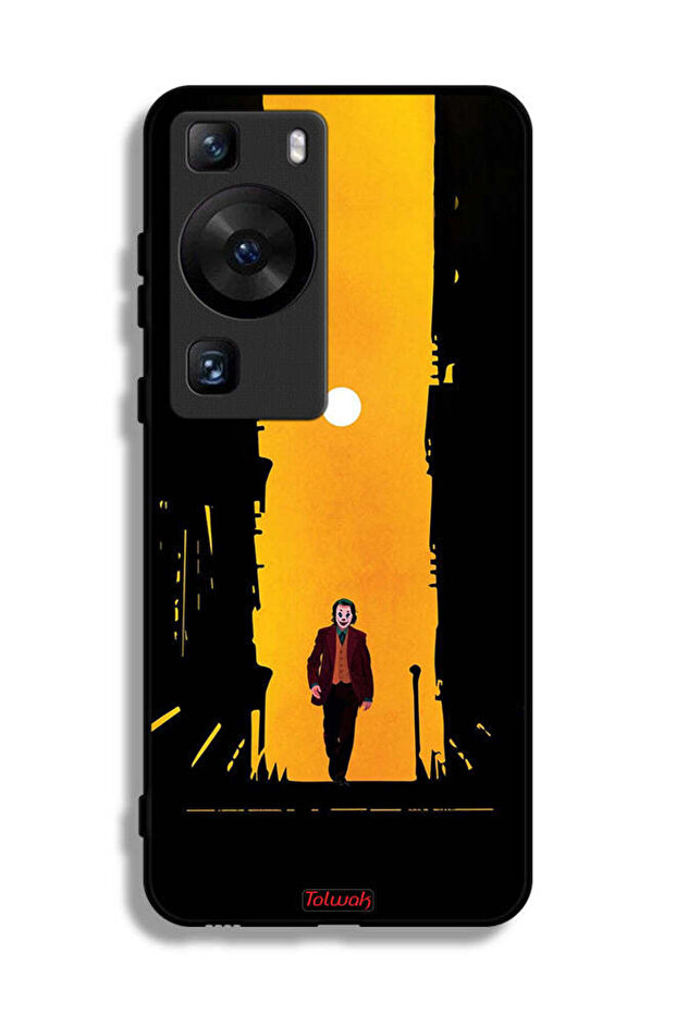 غطاء حماية لهاتف Huawei P60 Pro بتصميم جوكر، عمل فني رقمي تجريدي