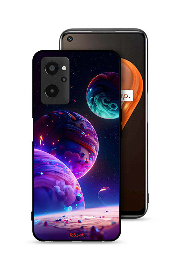 غطاء حماية لهاتف Realme 9i 4G بنقشة كوكبية
