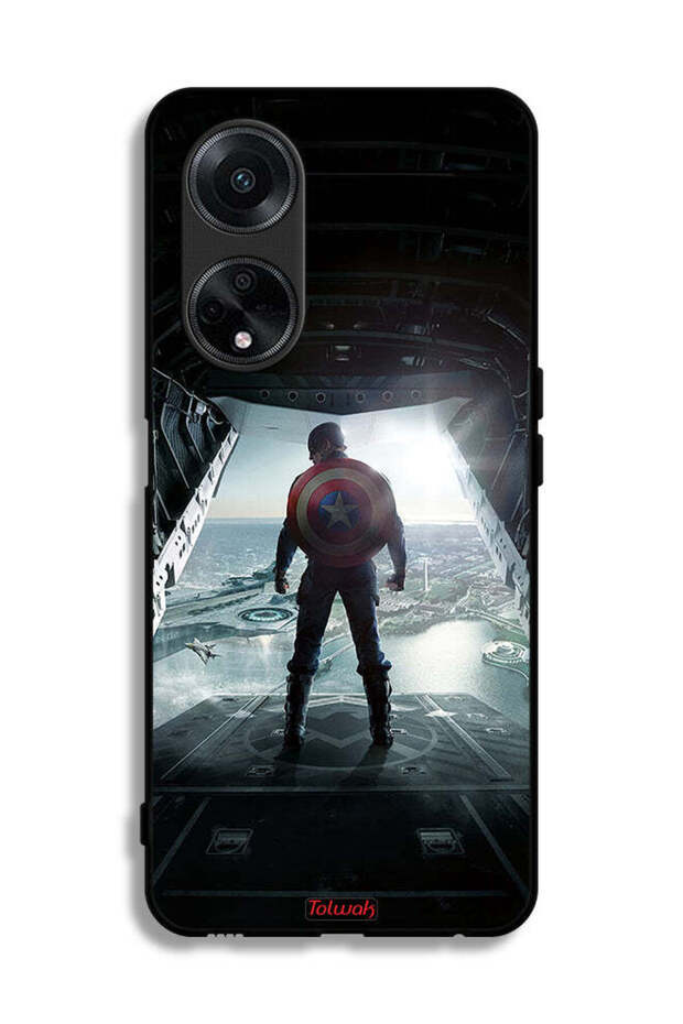 غطاء حماية لهاتف Oppo A1 5G بتصميم صورة كابتن أمريكا