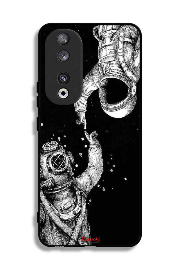 غطاء حماية لهاتف Honor 90 بتصميم رواد فضاء