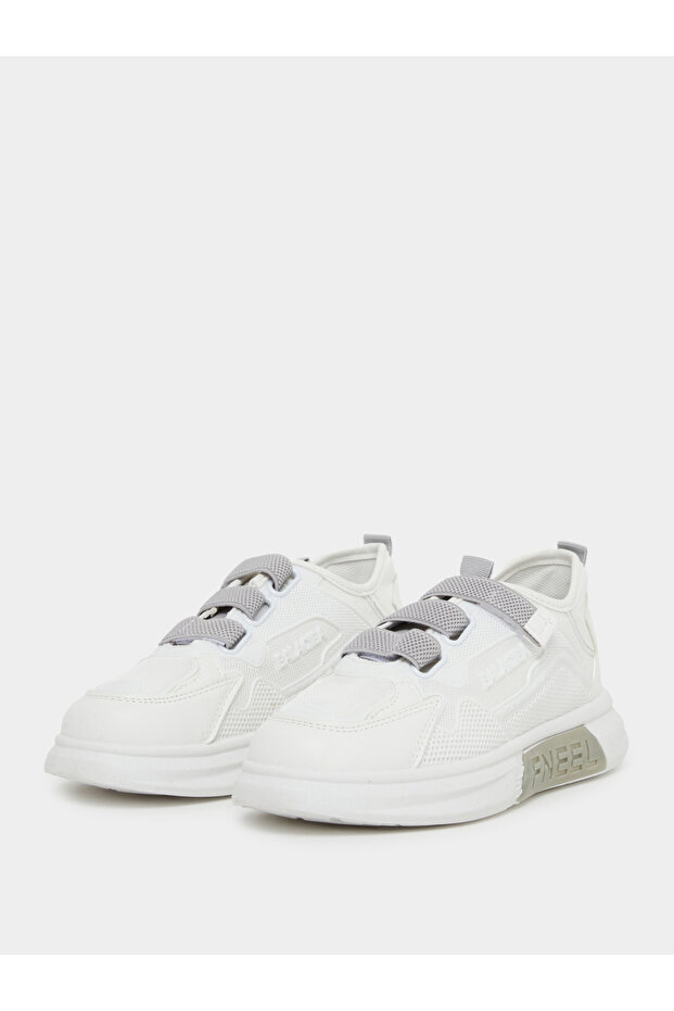 حذاء رياضي بإغلاق بخطاف وحلقة بلون متباين - 2