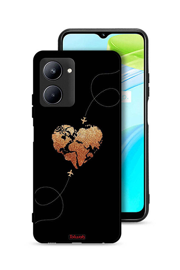 غطاء حماية Realme C33 - طائرات تلامس القلب