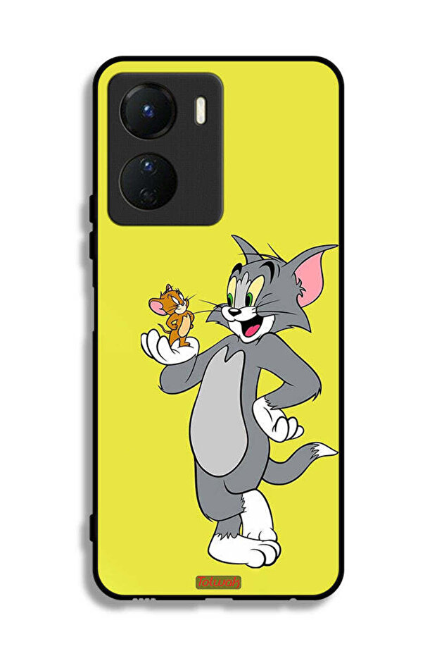 غطاء حماية لهاتف Vivo Y16 بتصميم توم وجيري