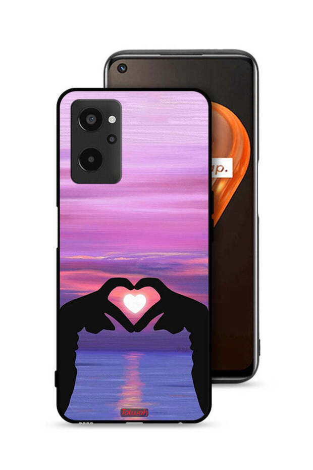Realme 9i 4G Protective Case Cover Heart Moon