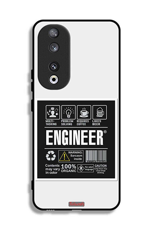 غطاء حماية لهاتف Honor 90، ملصق مهندس