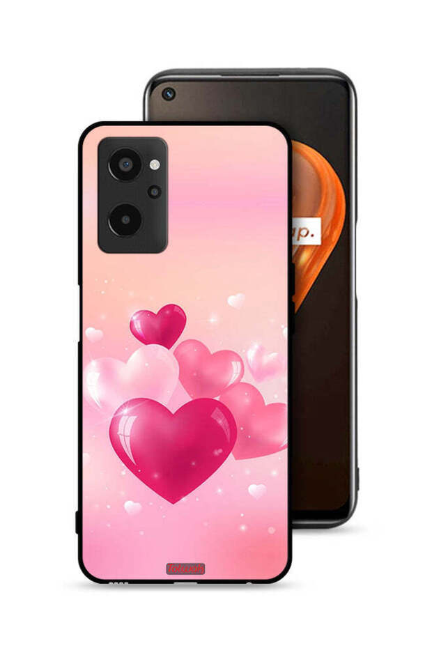 Realme 9i 4G Protective Case Cover Beautiful Hearts Art
