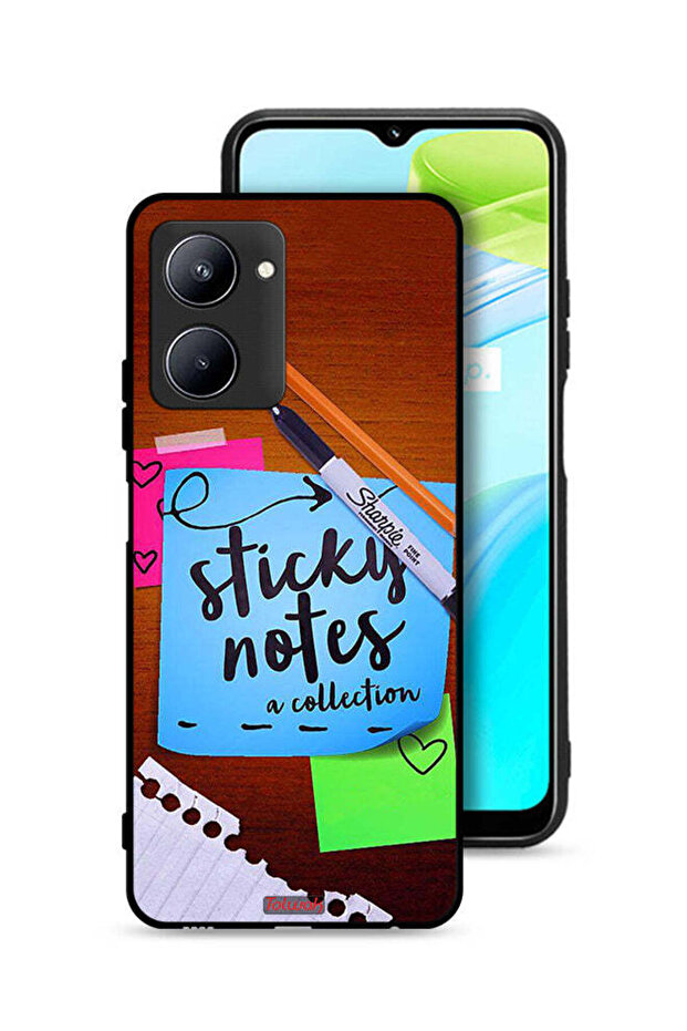 Realme C33 Protective Case Cover Sticky Notes
