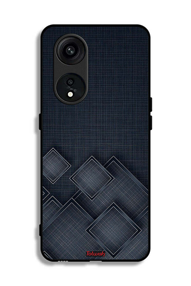 Oppo Reno 8T 5G Protective Case Cover Squares Pattern On Cloth