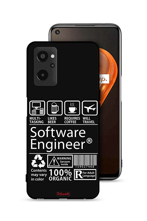 غطاء حماية لهاتف Realme 9i 4G، ملصق مهندس برمجيات