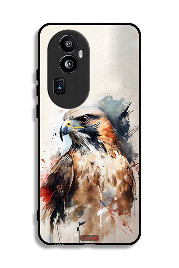 غطاء حماية Oppo Reno10 Pro Plus بتصميم نسر تجريدي