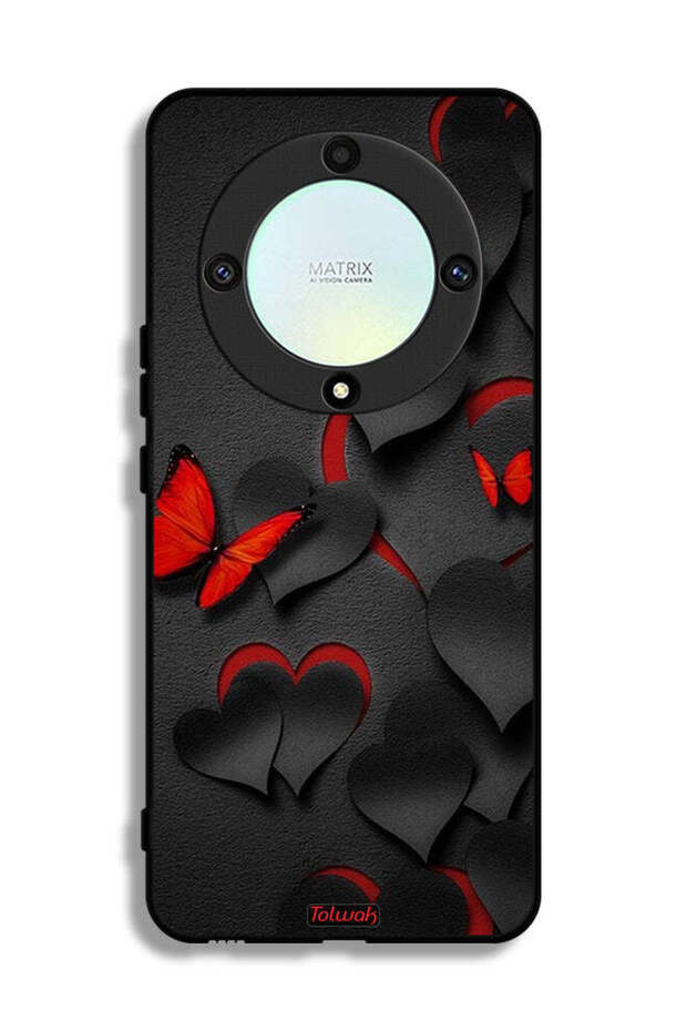 Honor X9a Protective Case Cover Hearts And Butterflies Pattern
