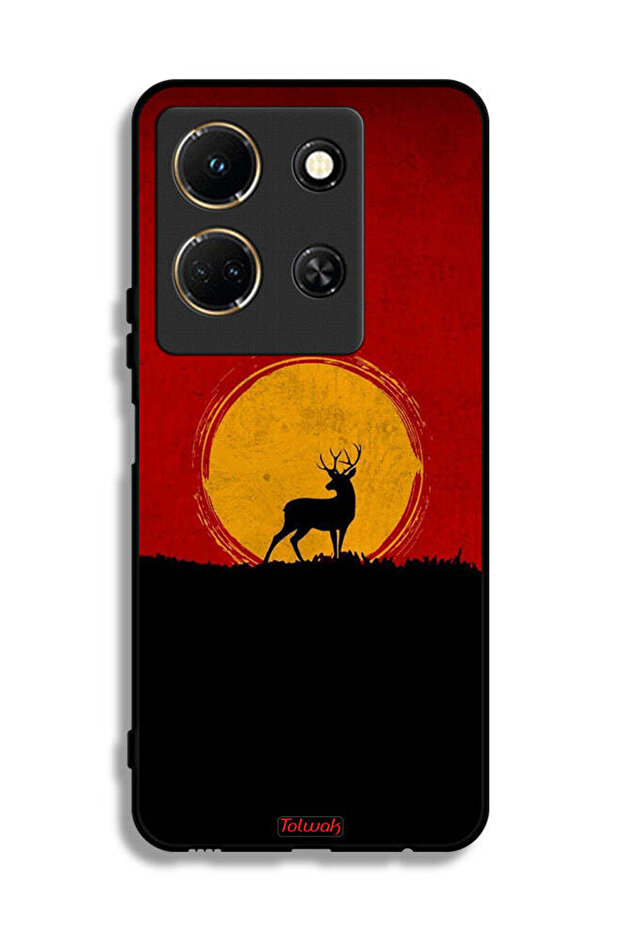 Infinix Note 30 Protective Case Cover Deer And Moon Artwork