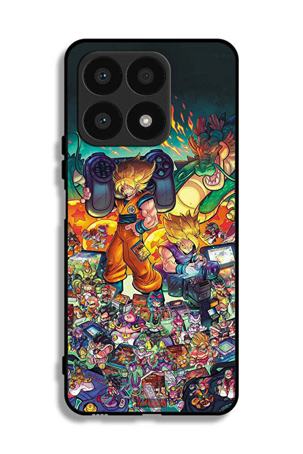 Honor X8a Protective Case Cover Gamer Art Doodles