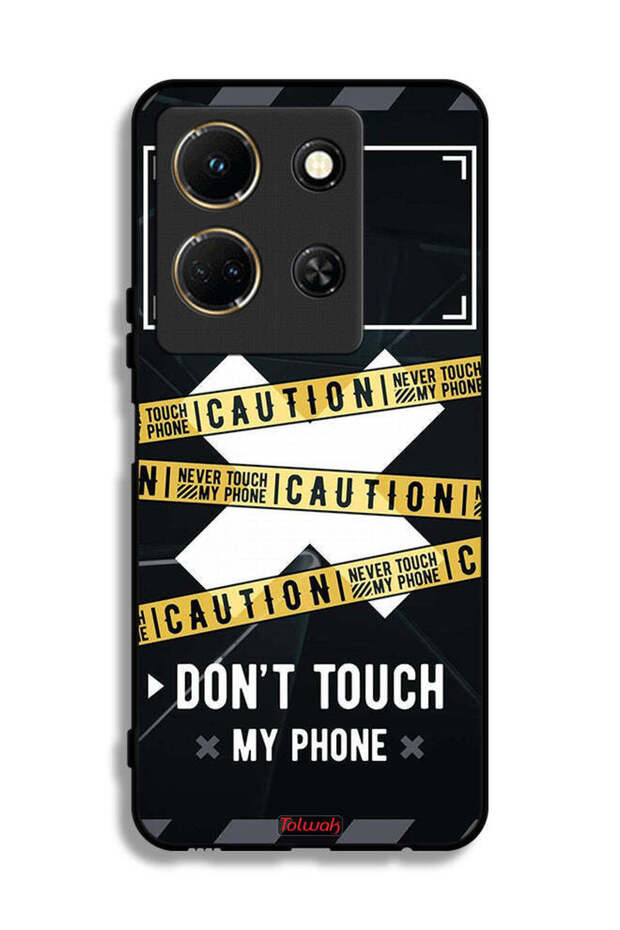 Infinix Note 30 Protective Case Cover Caution Never Touch My Phone