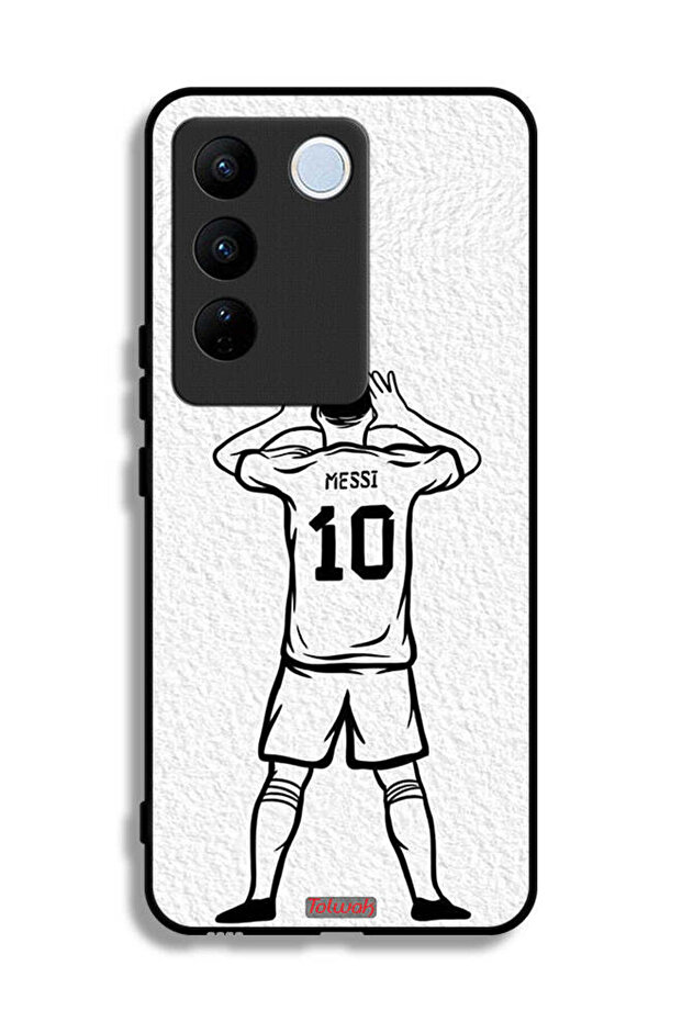 غطاء حماية لهاتف Vivo S16e - رسم ميسي
