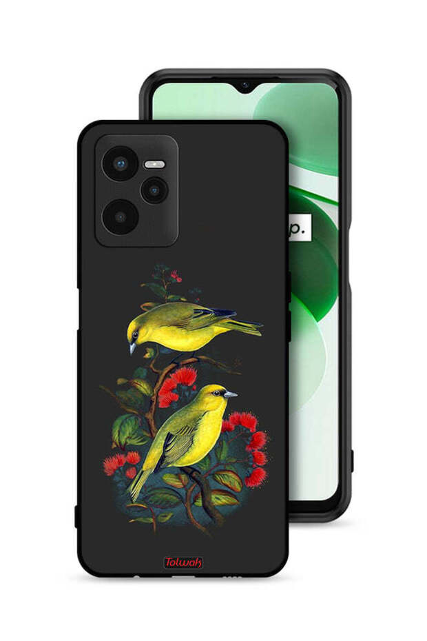 غطاء حماية Realme C35 بنقشة طيور
